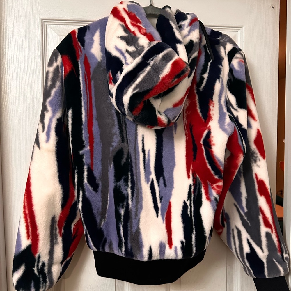 Moose Knuckles Portland Bunny Ski Print Fluffy Jacket - Picture 2 of 10